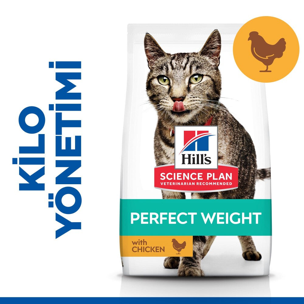 Hill's Science Plan İdeal Kilo Yetişkin Tavuklu Kedi Maması 2.5 KG | SRC: Barcode: 052742025827